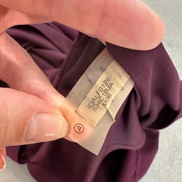 Ivanka Trump Bateau Neck Sleeveless Sheath Dress Purple Gold Accent Zipper Sz 14 - Picture 11 of 12